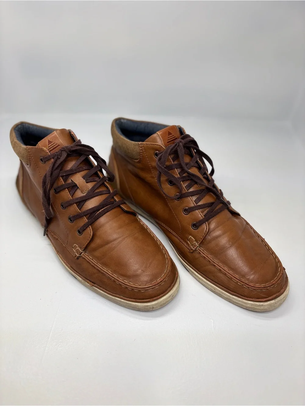 ALDO Brown Leather High Top Sneakers Chukka Casual Shoes Men’s 11 EU 44